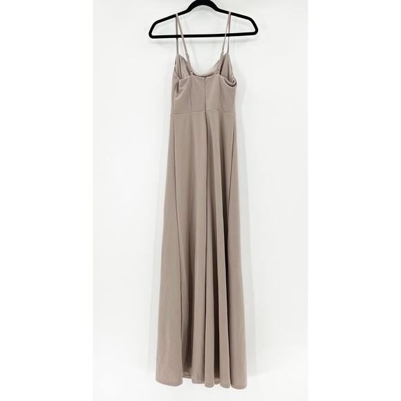 Birdy Grey Ash Dress Maxi Bridesmaids Dress Women's Size XS Brown Mauve NWT - Picture 5 of 7